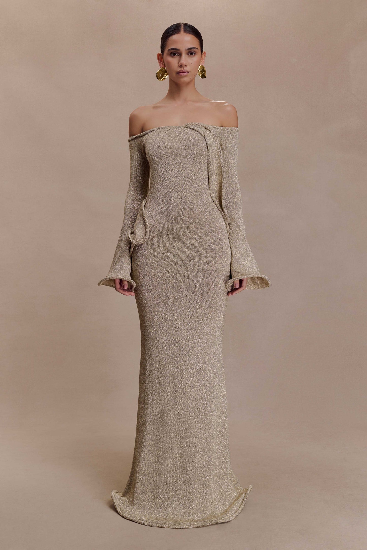 Louwen - Vestido Dorado Mazarine