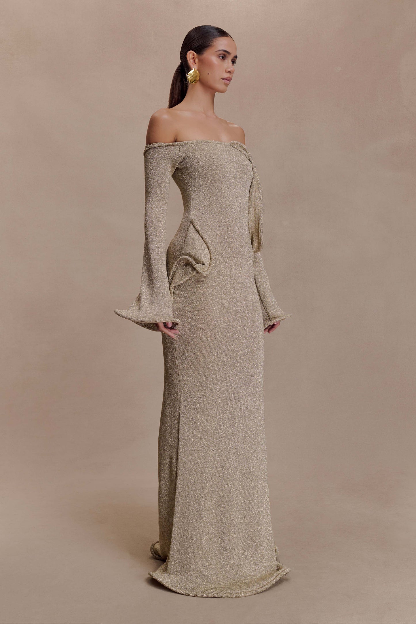 Louwen - Vestido Dorado Mazarine