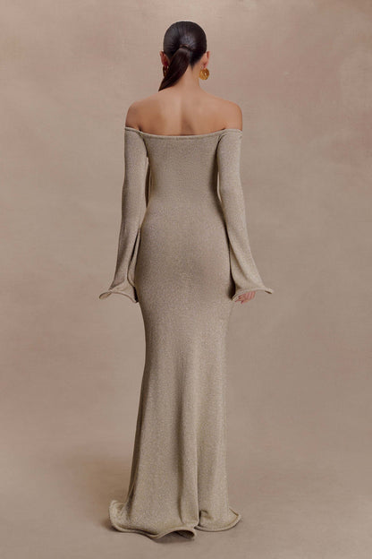 Louwen - Vestido Dorado Mazarine
