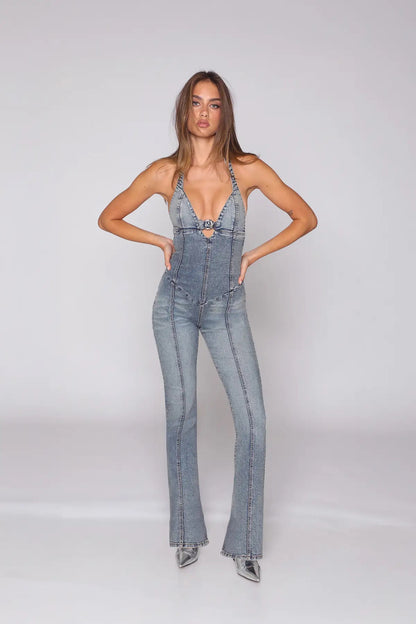 Louwen - Manon Denim Jumpsuit